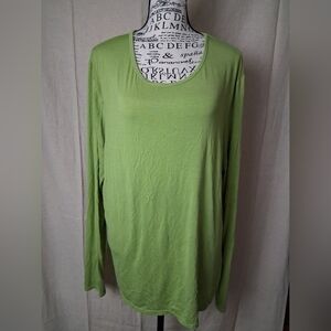 Maevn Undercool XL Green Long Sleeve Women's Top
